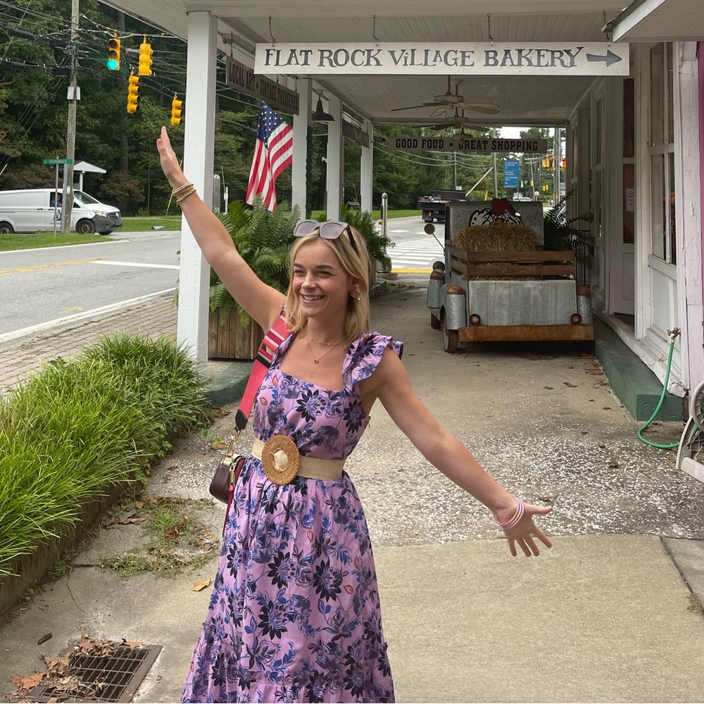 Jcrew purple maxi dress